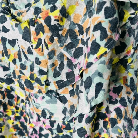 Lane Bryant Classic One Shoulder Ruffle Front Top Floral 16 Summer Celebration - Picture 4 of 6